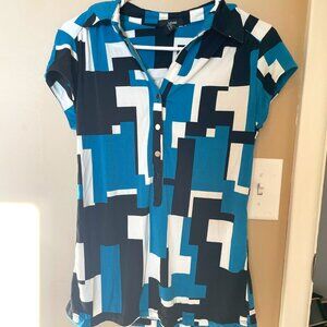 Womens fitted low cut polo shirt, short sleeve